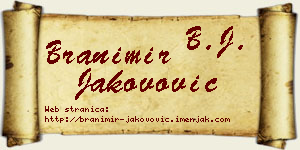Branimir Jakovović vizit kartica